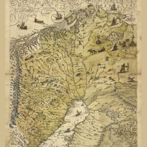Historisk karta över Västerbotten, Norrbotten och Lappland 1626