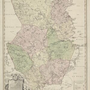 Historisk karta över Gästrikland 1789