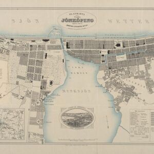 Historisk karta över Jönköping 1868