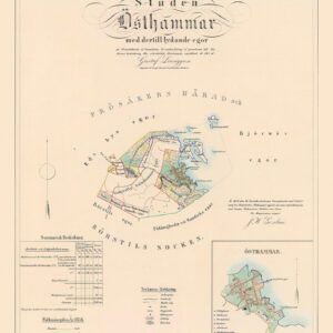 Historisk karta över Östhammar 1857